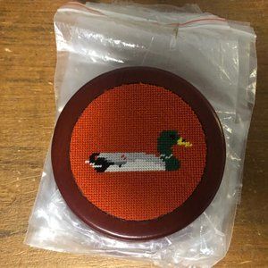 Mallard Needlepoint Coaster (set of 4)